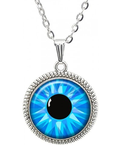 Evil Eye Necklace Cat Eye Handmade Charm Pendant 20 in Chain Personalized Jewelry Gift C $9.87 Necklaces