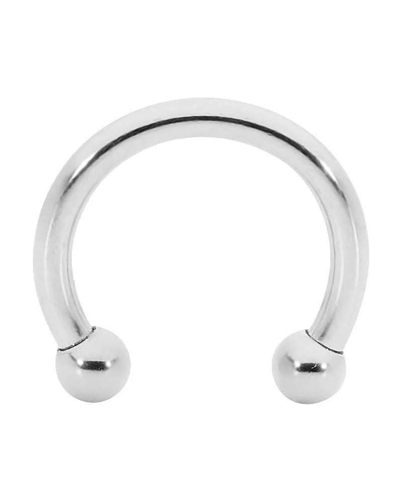 20G 18G 16G 14G 12G 10G 8G 6G 4G 2G Surgical Steel 6mm - 22mm Circular Barbell Horseshoe Nose Nipple Tragus Ring Earring Body...