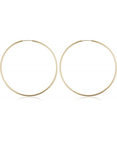 14k Yellow Gold Filled 1.5 mm Thick Endless Hoop Earrings (12, 16, 20, 30, 40, 50 or 60 mm) 60 MM $18.23 Earrings