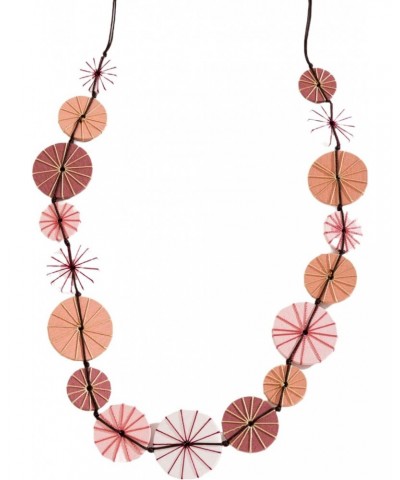 Beaded Thread Wrapped 40" Necklace for Women $18.60 Necklaces