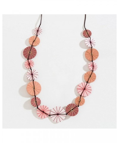 Beaded Thread Wrapped 40" Necklace for Women $18.60 Necklaces