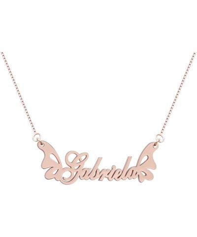 Custom Name Necklace Personalized Nameplte Necklaces for Women Customized Name Necklaces Pendant Jewelry Gifts for Women 15 D...