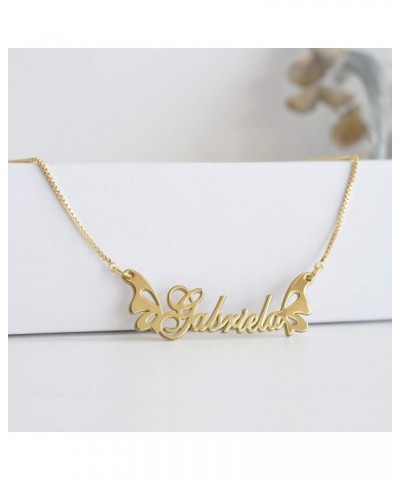 Custom Name Necklace Personalized Nameplte Necklaces for Women Customized Name Necklaces Pendant Jewelry Gifts for Women 15 D...