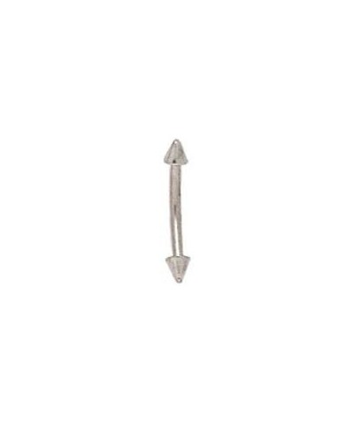 14k Solid Gold Cone Eyebrow Ring Body Jewelry (Yellow or White) White Gold $34.08 Body Jewelry