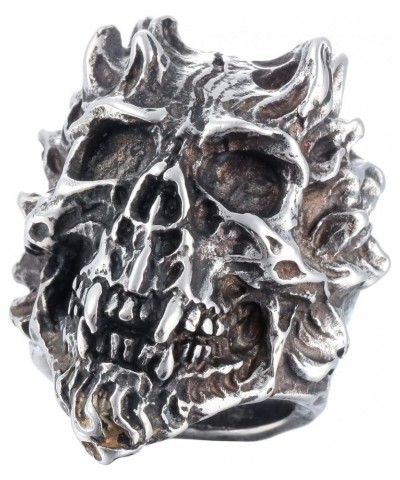 Skull Rings Stainless Steel Jewelry Edgy Chunky Death Ring for Men R882 $12.97 Rings