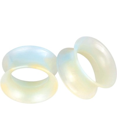 2 Pcs Luminous Extra Soft Silicone Flexible Ear Skin Tunnels Plugs Expanders Gauges Hollow Body Piercing 2G-3/4 Blue&Yellow 2...