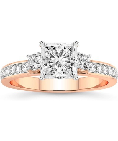 1 Ct - 5 Ct | IGI Certified Lab Grown Diamond Ring | 14K Or 18K White, Yellow Or Rose Gold | Trilogy Three Stone Lab Diamond ...