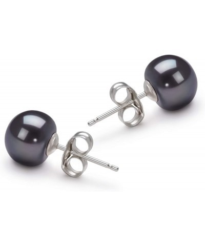 6-7mm AA Quality Freshwater 925 Sterling Silver Cultured Pearl Earring Pair For Women White Gold 7.0-8.0mm $37.44 Earrings