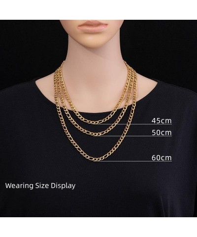 18K Gold Plated Paperclip Chain Necklace for Women 3.0MM Gold Chain Necklace, Link Chain Necklaces for Women Men Unisex Multi...