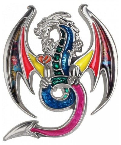 Enamel Dragon Gifts Cute Dragon Brooch Pins for Women Fashion Jewelry Charms Cherry $8.99 Brooches & Pins