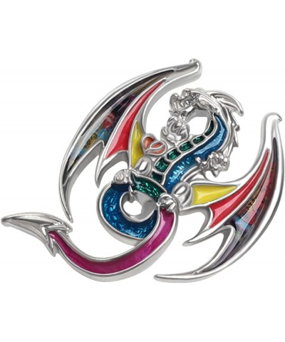 Enamel Dragon Gifts Cute Dragon Brooch Pins for Women Fashion Jewelry Charms Cherry $8.99 Brooches & Pins