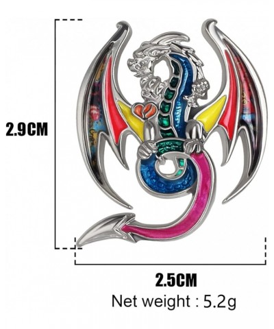 Enamel Dragon Gifts Cute Dragon Brooch Pins for Women Fashion Jewelry Charms Cherry $8.99 Brooches & Pins