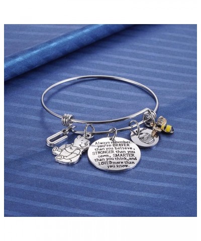 Inspired by Classic You Are Braver Than You Believe, Bee, Hunny, Pooh Bear Charm Inspirational Gifts for Women Girls U $7.40 ...