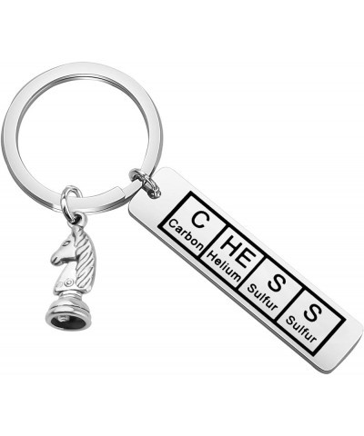 Chess Player Gift Chess Sets Periodic Table Elements Gift Knight Chess Keychain Nerdy Science Gift for Chess Lovers Keychain ...