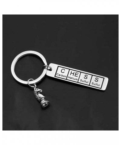 Chess Player Gift Chess Sets Periodic Table Elements Gift Knight Chess Keychain Nerdy Science Gift for Chess Lovers Keychain ...