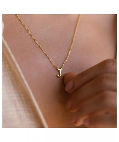 Custom Initial Letter Necklace 925 Sterling Silver Personalized Gift for Mom T 18k gold $12.67 Necklaces