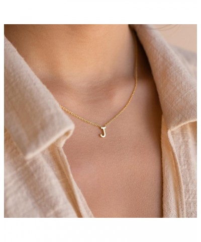 Custom Initial Letter Necklace 925 Sterling Silver Personalized Gift for Mom T 18k gold $12.67 Necklaces