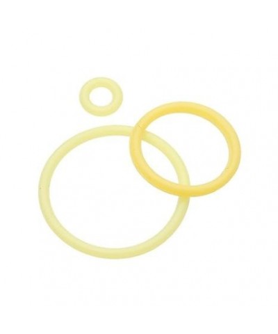 Hypo-Allergenic Replacement Silicone O-Ring (Pack of 10) 14g Yellow $8.47 Body Jewelry