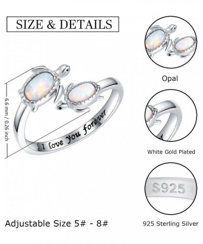 925-Sterling-Silver Opal Sea Turtle Earrings and Hummingbird Stud Earrings Jewellery Set $22.79 Earrings