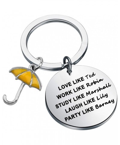 Love Like Ted Work Like Robin Yellow Umbrella Keychain HIMYM Fans Gift Love Like Ted K $9.12 Bracelets