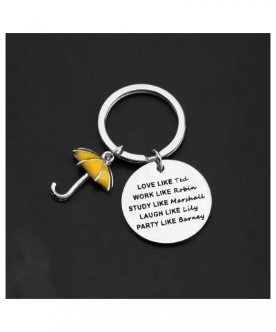 Love Like Ted Work Like Robin Yellow Umbrella Keychain HIMYM Fans Gift Love Like Ted K $9.12 Bracelets