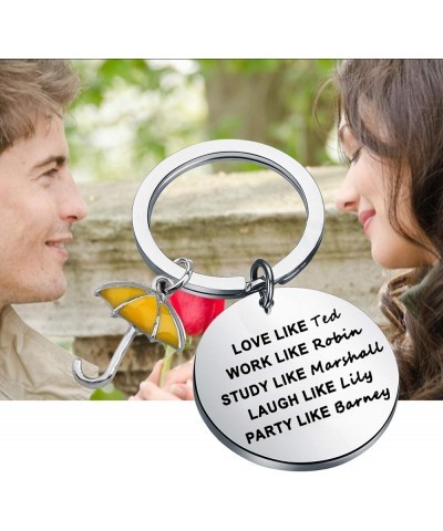 Love Like Ted Work Like Robin Yellow Umbrella Keychain HIMYM Fans Gift Love Like Ted K $9.12 Bracelets