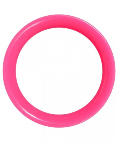 Womens 2Pc Pink UV Acrylic Saddle Plugs Double Flare Plug Tunnel Ear Plug Gauges 22mm (7/8") $10.99 Body Jewelry