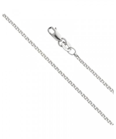 14k REAL Yellow OR White Gold Solid 1.2mm Flat Open Wheat Chain Necklace with Lobster Claw Clasp White Gold 22 Inches $49.40 ...