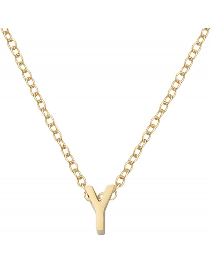 Initial Necklaces for Women, 14k Gold Plated Letter Necklace Cute Gold Initial Necklace Dainty Necklaces for Women Trendy Gol...