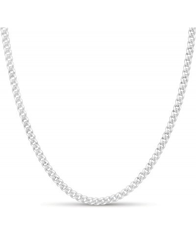 Sterling Silver 3.5mm Curb Link Chain for Men or Women Made in Italy Creations 20 Inches $26.26 Necklaces