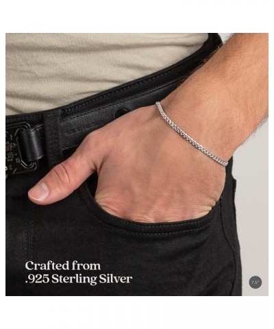 Sterling Silver 3.5mm Curb Link Chain for Men or Women Made in Italy Creations 20 Inches $26.26 Necklaces