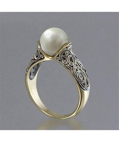 Simulated Pearl Wrap Ring 14k Gold Exquisite Pearl Ring 925 Sterling Silver Statement Ring Freshwater Pearl Cubic Zirconia CZ...