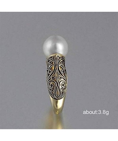 Simulated Pearl Wrap Ring 14k Gold Exquisite Pearl Ring 925 Sterling Silver Statement Ring Freshwater Pearl Cubic Zirconia CZ...