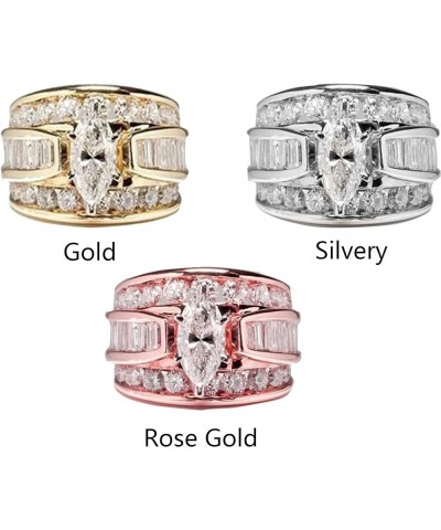 2023 New Diamond Butterfly Rings for Women, Personality Gift's Women's Fashion Rings Creative Rings Golden US 7 $7.07 Rings