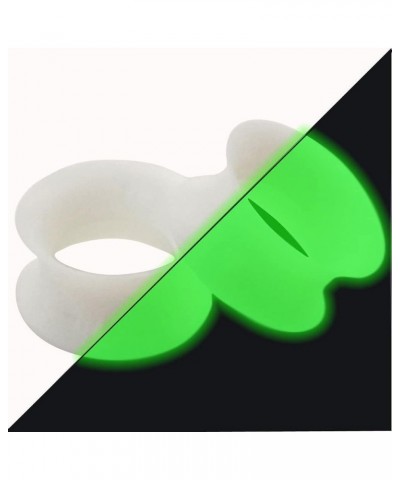 2pcs Soft Silicone Tunnels with Colorful Spots Piercing Jewelry Earrings Gauges 2g-1 inch Luminous $3.77 Body Jewelry