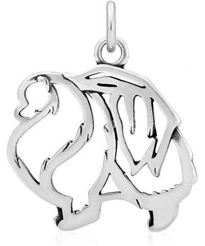 Sterling Silver Pomeranian Pendant, Body Pendant Only $47.63 Necklaces