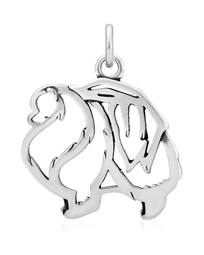 Sterling Silver Pomeranian Pendant, Body Pendant Only $47.63 Necklaces