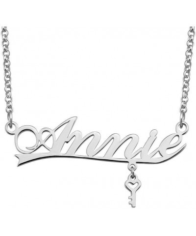 Custom Stainless Steel Pendant Customized Plate Silver Personalized Name Necklace Annie $10.31 Necklaces