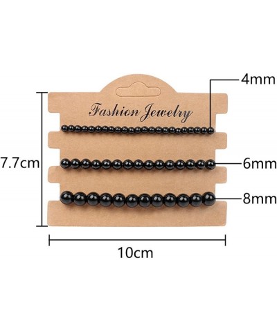 Healing Bracelets for Women Beaded Bracelets Natural Stone Bracelets 4mm/6mm/8mm Adjustable Stretchable Bracelets Jewelry for...