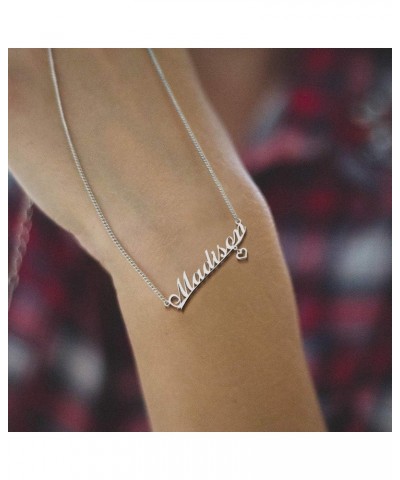 Custom Stainless Steel Pendant Customized Plate Silver Personalized Name Necklace Annie $10.31 Necklaces