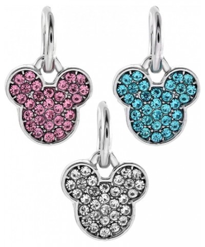 Dangle Red Mouse with Black Ears Charm Blue,Pink,Silver $7.28 Bracelets