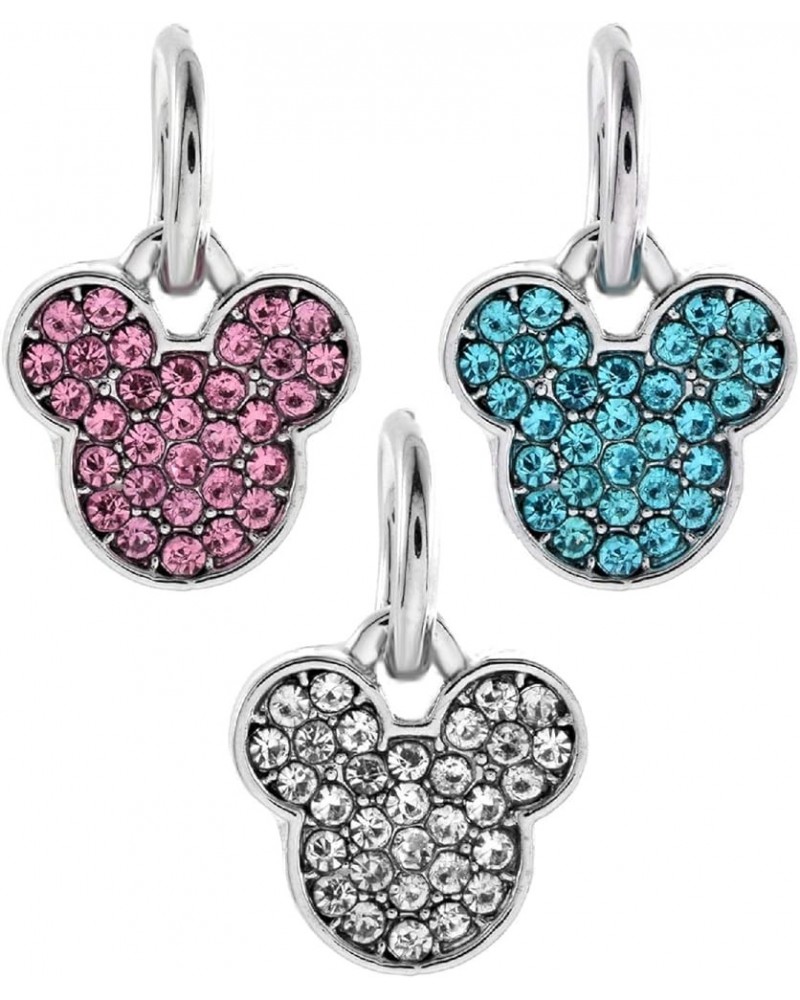 Dangle Red Mouse with Black Ears Charm Blue,Pink,Silver $7.28 Bracelets