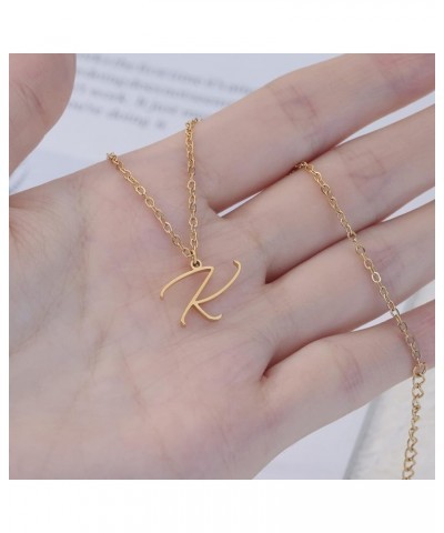 Initial Necklaces for Women, Gold Letter Necklace Chain Choker 18K Gold Plated Dainty Jewelry Birthday Gift Name Necklace Let...