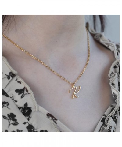 Initial Necklaces for Women, Gold Letter Necklace Chain Choker 18K Gold Plated Dainty Jewelry Birthday Gift Name Necklace Let...