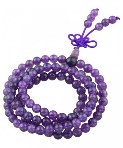 108 Stone Wrist Mala Bracelet,Necklace,Tibetan Buddhist Prayer Beads a amethyst stone $17.27 Bracelets