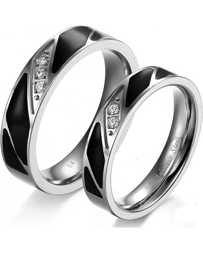 Amazing Titanium Stainless Steel We Love Each Other Wedding Band Set Anniversary/Engagement/Promise/Couple Ring Best Gift! he...