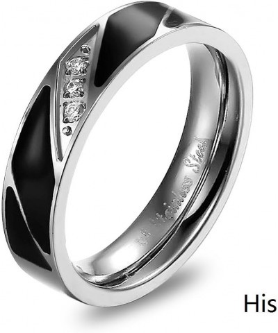 Amazing Titanium Stainless Steel We Love Each Other Wedding Band Set Anniversary/Engagement/Promise/Couple Ring Best Gift! he...