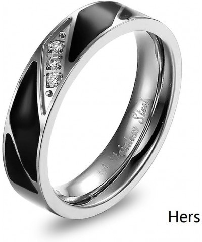 Amazing Titanium Stainless Steel We Love Each Other Wedding Band Set Anniversary/Engagement/Promise/Couple Ring Best Gift! he...