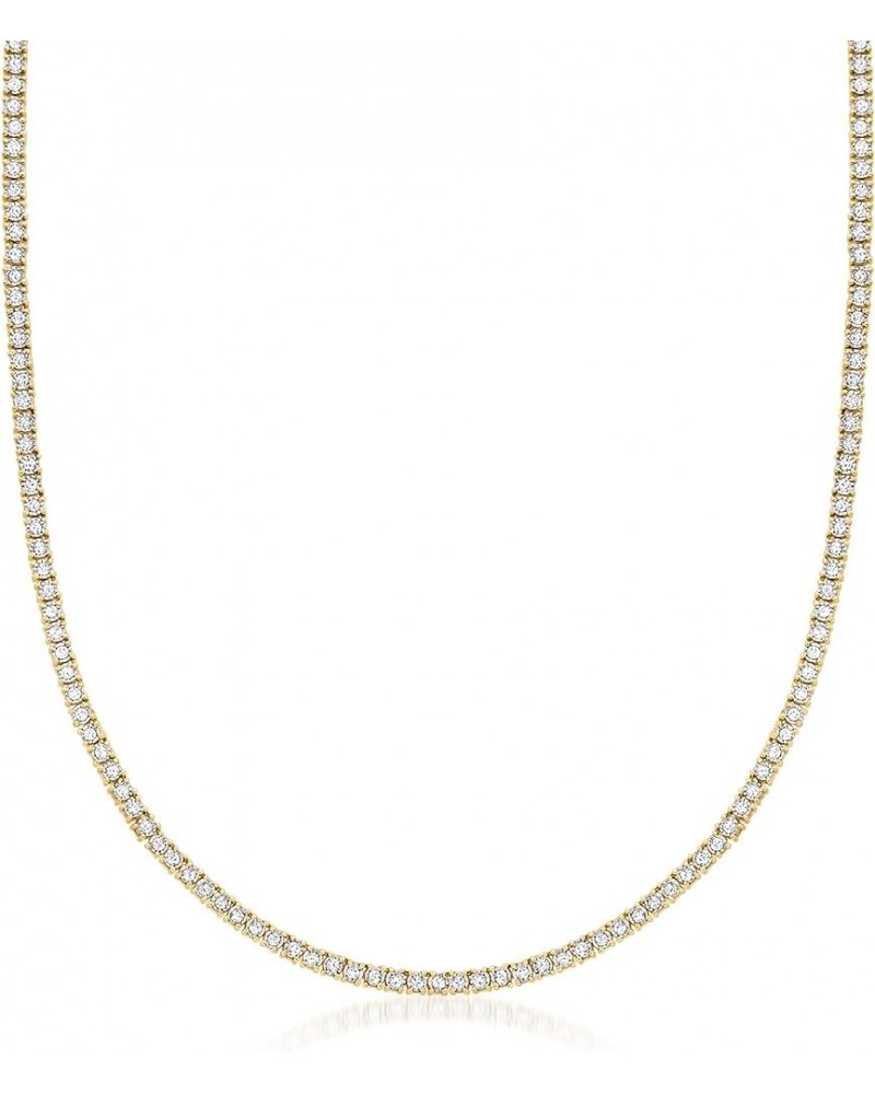 2.00 ct. t.w. Diamond Tennis Necklace in 18kt Gold Over Sterling 16.0 Inches $444.00 Necklaces