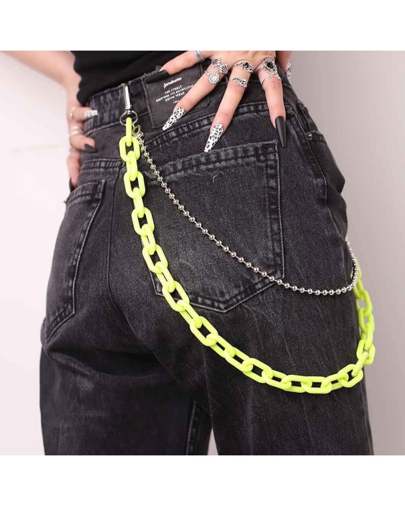 Hip Hop Jeans Pants Chain Punk Goth Layered for Men Link Wallet Chain for Women Hipster Chunky Thick Wallet Pocket Keychains ...